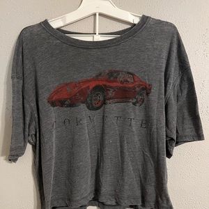 American Eagle Vintage Style Cropped Tee